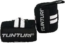 Sportinės riešinės Tunturi Wrist Wraps, Universalus, balta/juoda