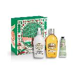 Kūno priežiūros rinkinys L'Occitane Box Mandorla, 380 ml, 3 vnt.