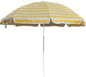 Paplūdimio skėtis Happy Green Beach Umbrella, 230 cm, baltas/geltonas