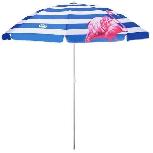 Paplūdimio skėtis Nils Camp Beach Umbrella, 160 cm, mėlynas/baltas/rožinis