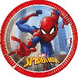 Vienkartinės lėkštės Procos Spiderman Crime Fighter 480910, Ø 20 cm, 20 cm, 8 vnt.