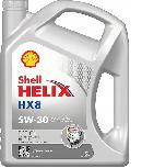 Variklių alyva Shell Helix HX8 ECT 5W - 30, sintetinis, lengviesiems automobiliams, 5 l