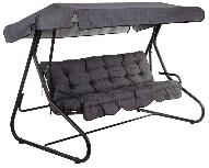 Sūpynės-sofa Patio Milano Black Edition, pilkos, 220 cm x 134 cm x 157 cm