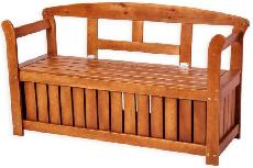 Suoliukas Folkland Timber Friiz Box 125, rudas, 125 cm x 45 cm x 80 cm