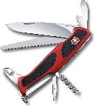 Kišeninis peiliukas daugiafunkcis/turistinis Victorinox Onyx Black Ranger Grip 55, 130 mm