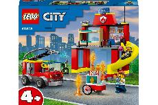 Konstruktorius LEGO® City Gaisrinė ir ugniagesių sunkvežimis 60375, 153 vnt.