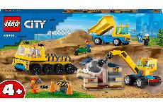 Konstruktorius LEGO City Sunkvežimiai ir kranas su rutuliu 60391, 235 vnt.