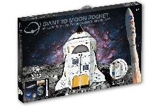 3D dėlionė NASA Giant 3D Moon Rocket 58129, įvairių spalvų