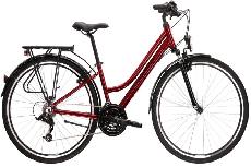 Dviratis miesto Kross Trans 1.0 Lady, 28 ", M rėmas, juodas/raudonas