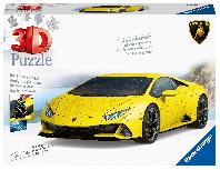 3D dėlionė Ravensburger Lamborghini Huracan 115624V, 6.5 cm, geltona, 108 vnt.