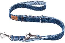 Reguliuojamas pavadėlis Amiplay Denim 124991, tamsiai mėlyna, 1-2m x 2.5cm