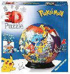 3D dėlionė Ravensburger Pokemon Ball 11785, įvairių spalvų, 72 vnt.