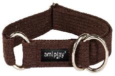 Antkaklis šunims Amiplay Cotton, ruda, 490 - 850 mm x 30 mm, XXL