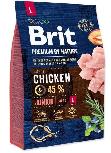 Sausas šunų maistas Brit Premium By Nature Junior Large Chicken, 3 kg