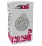 Vandens dozatoriaus filtras Epic Pet Carbon Filters 812438, balta, 6 vnt.