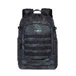 Kuprinė nešiojamam kompiuteriui Rivacase 7631 navy camo 28L Rucksack, juoda/tamsiai mėlyna/tamsiai pilka, 28 l, 15.6"