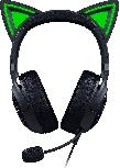 Laidinės žaidimų ausinės Razer Kraken Kitty V2, juodos/žalios