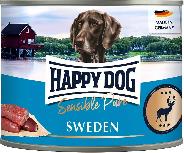 Šlapias šunų maistas Happy Dog Sensitive Pure Sweden Game, žvėriena/elnių mėsa/šernienos mėsa, 0.2 kg