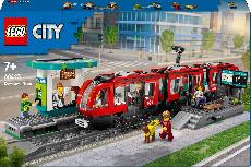 Konstruktorius LEGO® City Miesto centro tramvajus ir stotelė 60423