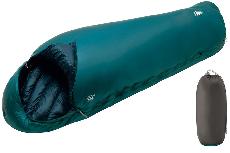 Miegmaišis Mont-Bell Seamless Down Hugger 800 Regular, žalias, dešininis, 225 cm