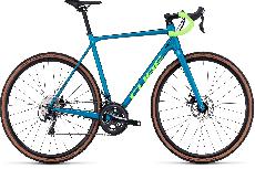 Dviratis gravel Cube Cross Race, 28 ", 22" rėmas, mėlynas/žalias