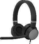 Laidinės ausinės Lenovo Go Wired ANC Headset, juoda