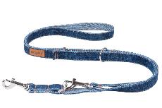 Reguliuojamas pavadėlis Amiplay Denim 124985, tamsiai mėlyna, 1-2m x 1cm