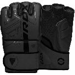 MMA pirštinės RDX Grappling F6 Matte GGR-F6MB-S, juoda, S