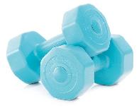 Svarmuo Gymstick Active Vinyl Dumbbells, 1 kg x 2 vnt.