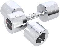 Svorių rinkinys HMS Chrome Dumbbells, 8 kg x 2 vnt.