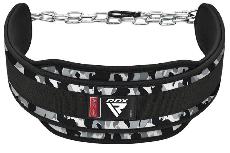 Sunkiosios atletikos diržas RDX T7 Pro Dipping Belt WDB-T7CG, pilka