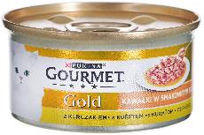 Šlapias kačių maistas Purina Gourmet Gold Sauce Delights Chicken, vištiena, 0.085 kg