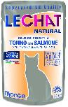 Šlapias kačių maistas Monge LeChat Natural Pouches, lašiša/tunas, 0.08 kg