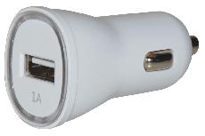 Automobilinis įkroviklis Techly, USB, balta