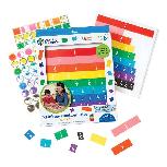 Skaičiavimo žaidimas Learning Resources Rainbow Fraction Tiles, įvairių spalvų, 54 vnt.