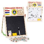 Piešimo lenta EcoToys Educational Board MB552, 44 cm, ruda/balta/juoda