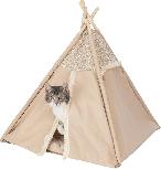 Guolis-namelis gyvūnui Trixie Boho Tipi, smėlio, 55 cm x 55 cm