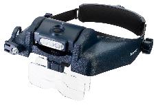 Didinamieji akiniai Discovery Head Rechargeable Magnifier 78383, mėlyna