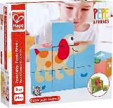 Lavinimo žaislas Hape Friendship Puzzle Blocks E0452A, įvairių spalvų, 9 vnt.