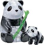 3D dėlionė Crystal Puzzle Panda Couple 59179, įvairių spalvų, 51 vnt.