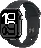 Išmanusis laikrodis Apple Watch Series 10 GPS 42mm Jet Case Black Sport Band S/M, black aluminium