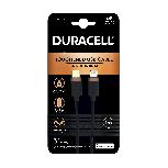 Laidas Duracell USB9012A, Lightning/USB-C, 100 cm, pilka