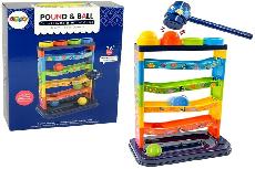 Lavinimo žaislas Lean Toys Pound & Ball 9932, 35 cm, įvairių spalvų