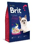 Sausas kačių maistas Brit Premium By Nature Cat Sterilised, vištiena/kepenėlės, 0.3 kg