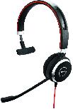 Laidinės ausinės Jabra Evolve 40 Mono, juoda/raudona