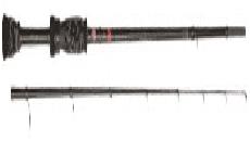 Spiningas Berkley URBN Dropshooter Spinning 7-28g, 240 cm, 145 g, ruda/žalia