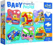 Dėlionė Trefl Baby Progressive Puzzle Vehicles, įvairių spalvų, 22 vnt.