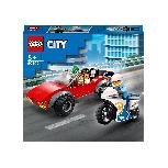 Konstruktorius LEGO® City Policijos motociklo ir automobilio gaudynės 60392, 59 vnt.