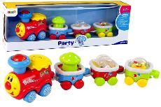 Žaislinis traukinys Lean Toys Party Music Train 14605, 39 cm