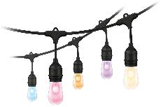 Išmanusis šviestuvas WiZ String Lights, 12W, LED, IP65, juodas, 4.5 cm x 20 cm